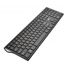Клавиатура + мышь Acer OKR030 клав:черный мышь:черный USB беспроводная slim