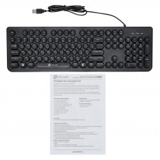 Клавиатура Оклик 400MR черный USB slim