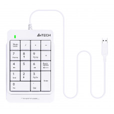 Числовой блок A4Tech Fstyler FK13P белый USB slim для ноутбука