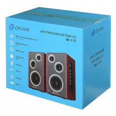 Колонки Оклик OK-117 BT 2.0 черный 80Вт BT