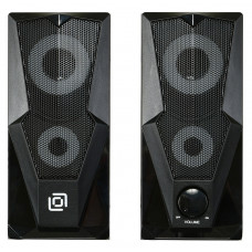 Колонки Оклик OK-127 2.0 черный 6Вт