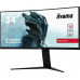 Монитор Iiyama 34" Red Eagle GB3466WQSU-B1 черный VA LED 1ms 21:9 HDMI M/M матовая HAS 400cd 178гр/178гр 3440x1440 DisplayPort UWQHD USB 9.5кг