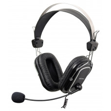 Наушники с микрофоном A4Tech HU-50 черный 2м накладные USB оголовье