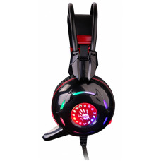 Наушники с микрофоном A4Tech Bloody G300 черный/красный 2.2м мониторные оголовье (G300 BLACK+RED)