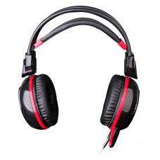 Наушники с микрофоном A4Tech Bloody G300 черный/красный 2.2м мониторные оголовье (G300 BLACK+RED)
