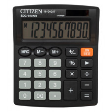 Калькулятор бухгалтерский Citizen SDC-810NR черный 10-разр.