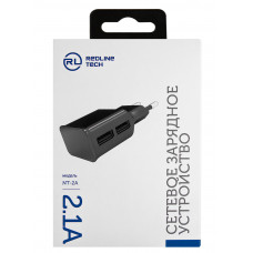 Сетевое зар./устр. Redline NT-2A 2.1A черный (УТ000009404)