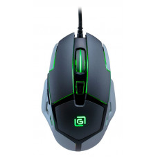 Мышь Оклик 915G HELLWISH V2 черный/серый оптическая (2400dpi) USB (6but)