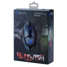 Мышь Оклик 915G HELLWISH V2 черный/серый оптическая (2400dpi) USB (6but)