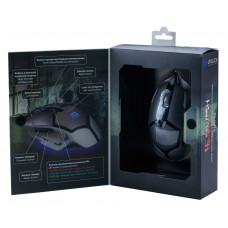Мышь Оклик 915G HELLWISH V2 черный/серый оптическая (2400dpi) USB (6but)