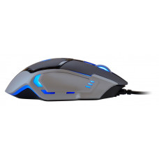 Мышь Оклик 915G HELLWISH V2 черный/серый оптическая (2400dpi) USB (6but)