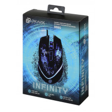 Мышь Оклик 888G INFINITY черный оптическая (3200dpi) USB (6but)