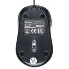 Мышь Оклик 385M черный/серый оптическая (1000dpi) USB для ноутбука (3but)