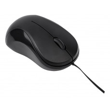 Мышь Оклик 115SR черный оптическая (1000dpi) USB для ноутбука (3but)