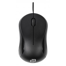 Мышь Оклик 115SR черный оптическая (1000dpi) USB для ноутбука (3but)