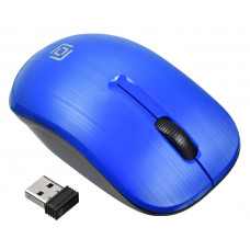 Мышь Оклик 525MW черный/синий оптическая (1000dpi) беспроводная USB для ноутбука (3but)