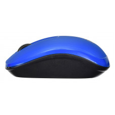 Мышь Оклик 525MW черный/синий оптическая (1000dpi) беспроводная USB для ноутбука (3but)