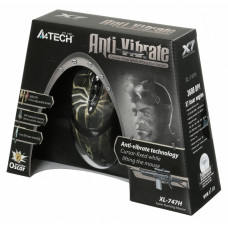 Мышь A4Tech Oscar Editor XL-747H коричневый/рисунок лазерная (3600dpi) USB2.0 (6but)