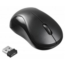 Мышь Оклик 605SW черный оптическая (1200dpi) беспроводная USB для ноутбука (3but)