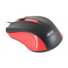 Мышь Acer OMW012 черный/красный оптическая (1200dpi) USB (3but)