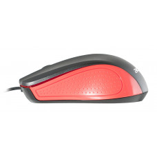 Мышь Acer OMW012 черный/красный оптическая (1200dpi) USB (3but)