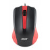 Мышь Acer OMW012 черный/красный оптическая (1200dpi) USB (3but)