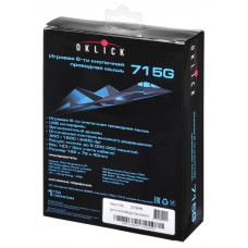 Мышь Оклик 715G черный/серебристый оптическая (3200dpi) USB (6but)