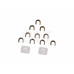 Бушинг резинового вала для HP LaserJet Enterprise P3015, M521/M525 (CET), 2 шт/компл, CET6375R