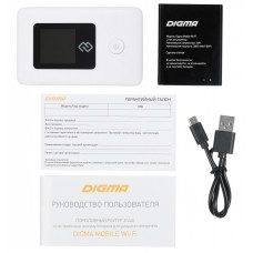Модем 3G/4G Digma Mobile Wifi DMW1969 USB Wi-Fi Firewall +Router внешний белый