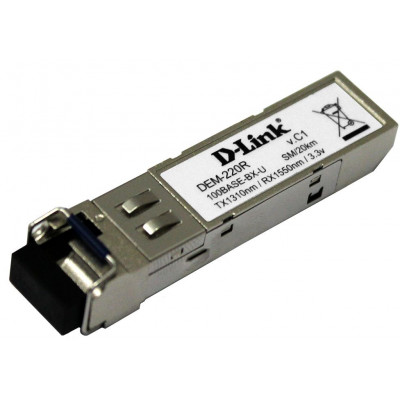 Трансивер D-Link 220R/20KM/A1A 100Base-BX-U Single-Mode 20KM SFP TX-1310/RX-1550nm