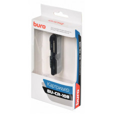 Устройство чтения карт памяти USB2.0 Buro BU-CR-108 черный