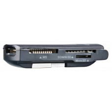 Устройство чтения карт памяти USB2.0 Buro BU-CR-108 черный