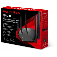 Роутер беспроводной Mercusys MR50G AC1900 10/100/1000BASE-TX черный