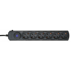 Сетевой фильтр Ippon BK252 5м (6 розеток) черный (коробка)