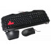 Клавиатура + мышь A4Tech Bloody Q2100/B2100 (Q210+Q9) клав:черный мышь:черный USB Multimedia Gamer LED