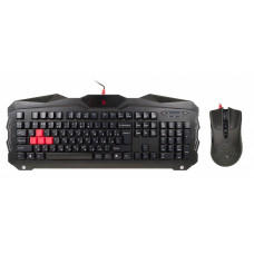 Клавиатура + мышь A4Tech Bloody Q2100/B2100 (Q210+Q9) клав:черный мышь:черный USB Multimedia Gamer LED