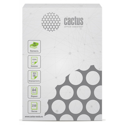 Бумага Cactus CS-OPB-A480250 A4/80г/м2/250л./белый CIE153% общего назначения(офисная)