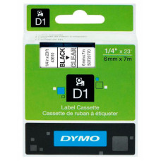 Картридж ленточный Dymo D1 S0720770 черный/прозрачный для Dymo