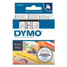 Картридж ленточный Dymo D1 S0720770 черный/прозрачный для Dymo