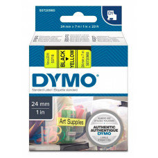 Картридж ленточный Dymo D1 S0720980 черный/желтый для Dymo