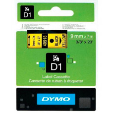 Картридж ленточный Dymo D1 S0720730 черный/желтый для Dymo