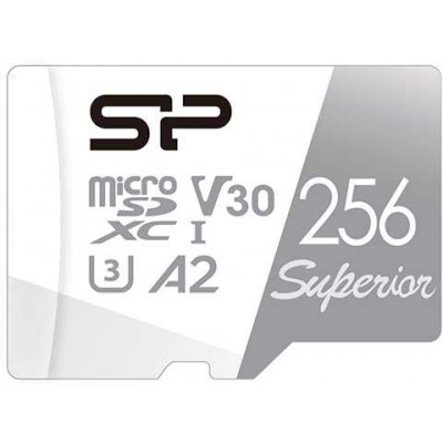 Флеш карта microSDXC 256Gb Class10 Silicon Power SP256GBSTXDA2V20SP Superior + adapter