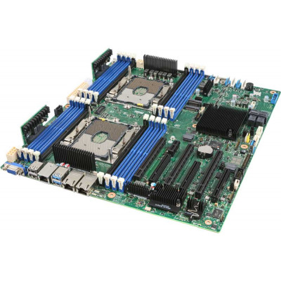 Материнская Плата Intel S2600STBR Soc-3647 iC624 SSI EEB 16xDDR4 12xSATA3 SATA RAID iX557 2х10GgbEth Ret