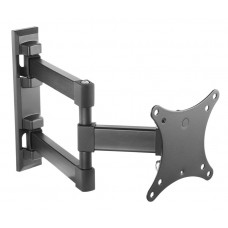 Кронштейн для телевизора Ultramounts UM 893 черный 13"-27" макс.20кг настенный поворотно-выдвижной и наклонный