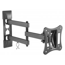Кронштейн для телевизора Ultramounts UM 895 черный 13"-27" макс.15кг настенный поворотно-выдвижной и наклонный