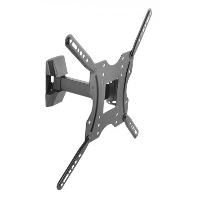 Кронштейн для телевизора Ultramounts UM 901 черный 32"-55" макс.30кг настенный поворотно-выдвижной и наклонный