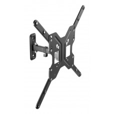 Кронштейн для телевизора Ultramounts UM 902 черный 23"-55" макс.30кг настенный поворотно-выдвижной и наклонный