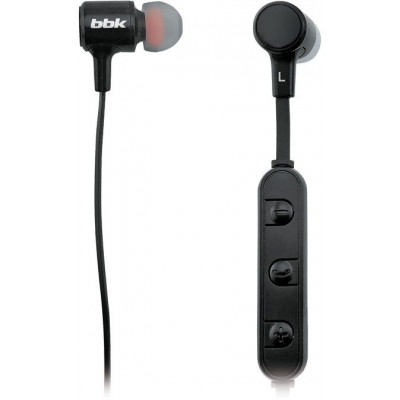 Гарнитура вкладыши BBK BT03 черный беспроводные bluetooth в ушной раковине (BT03 (B))