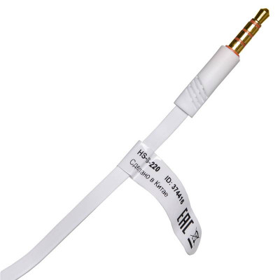 Гарнитура вкладыши Оклик HS-S-220 1.1м белый проводные в ушной раковине (D2)