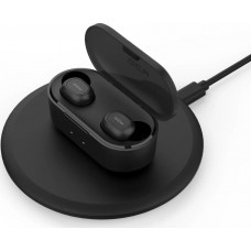 Гарнитура вкладыши QCY T2S черный беспроводные bluetooth в ушной раковине